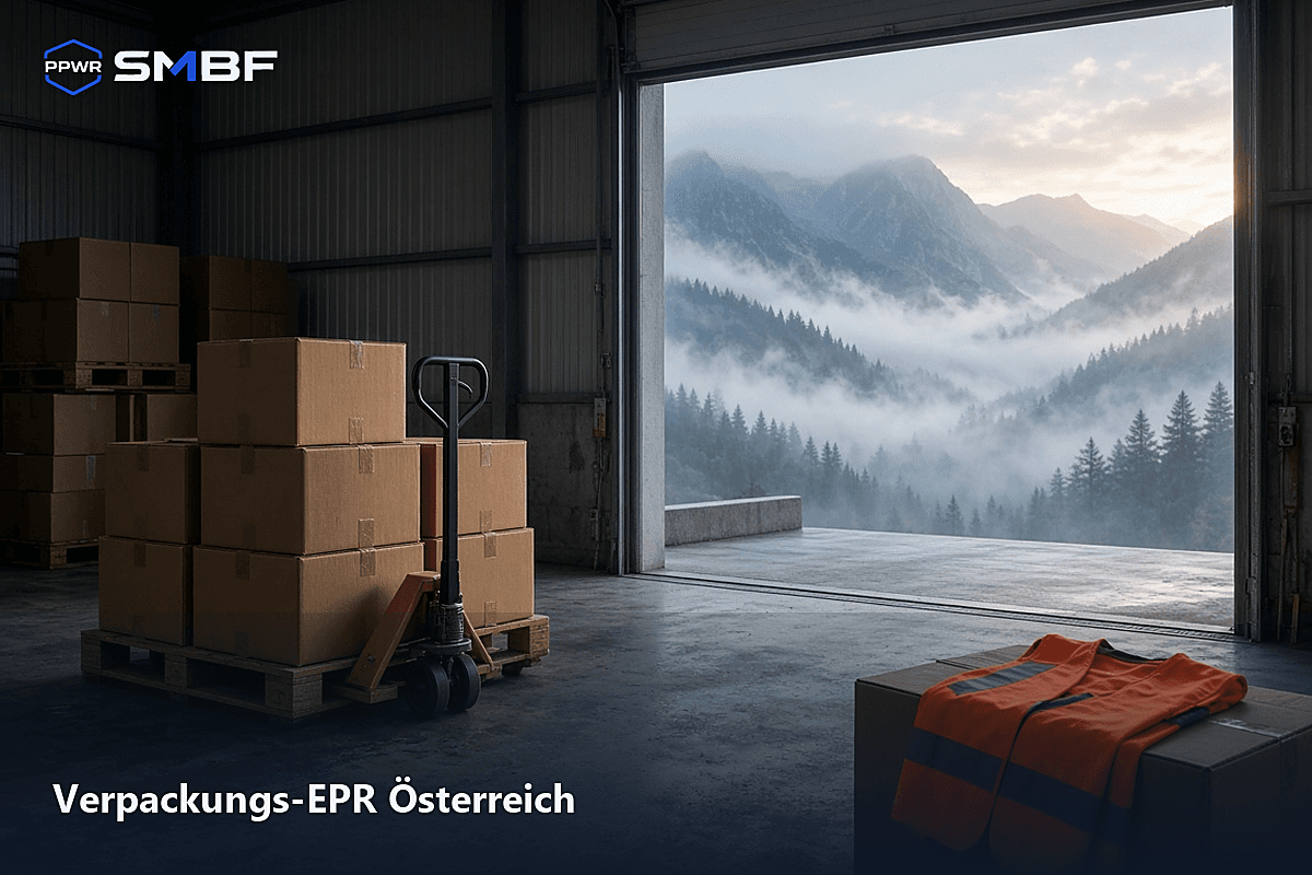 smbf.me Länderkarte zur Verpackungs-EPR in Österreich, System, Vertretung und EDM